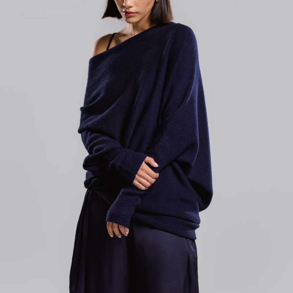 Elegant Navy Women's Sweater